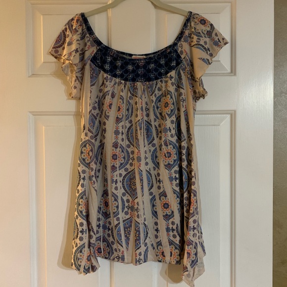 Tops - COMFY PLEATED FRONT TEE